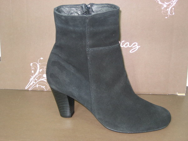 97837002 BLACK LEATHER ANKLE BOOTS, INSOLE LEATHER, HEEL 8 CM (3.1 IN)