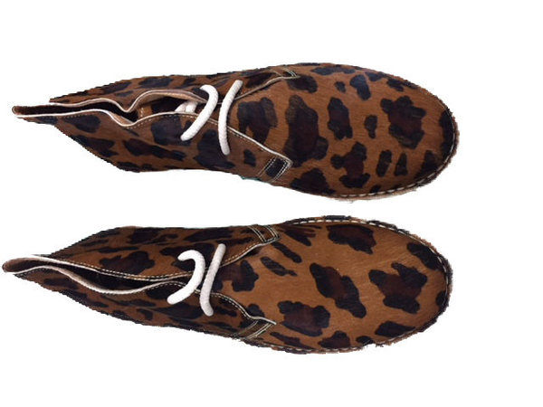 92199800 LEOPARD LEATHER ANKLE BOOTS, INSOLE LEATHER, RUBBER SOLE