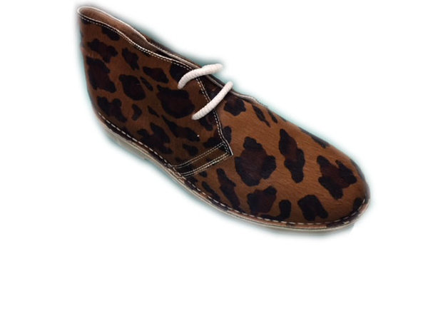 92199800 LEOPARD LEATHER ANKLE BOOTS, INSOLE LEATHER, RUBBER SOLE