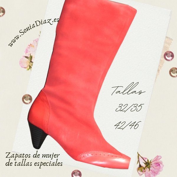 12840312 RED SUEDE LEATHER BOOT, 5 CM (2 in)  HEEL