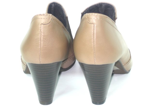 47258316 BEIGE LEATHER ANKLE BOOTS, INSOLE LEATHER, HIGH HEEL 7,50 CM