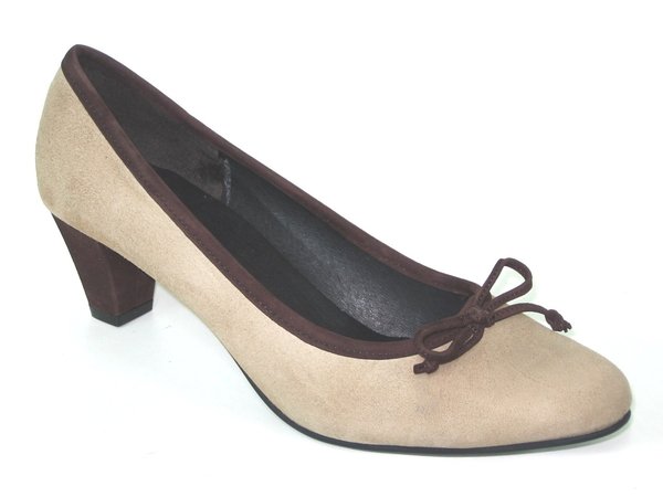 52179016 BROWN LEATHER PLUMP, INSOLE LEATHER, HIGHT HEEL 5 CM