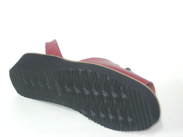 64025012 RED LEATHER, INSOLE LEATHER, HEEL 5 CM