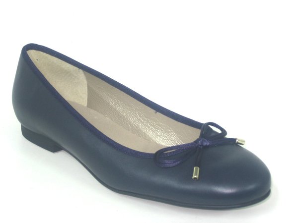 53570603 LEATHER BLUE BALLERINA, INSOLE LEATHER