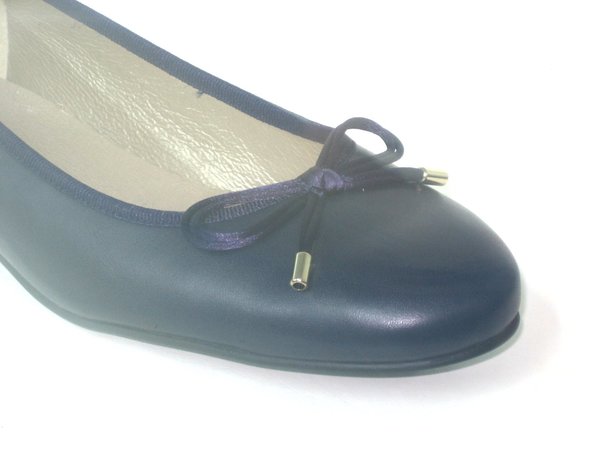 53570603 LEATHER BLUE BALLERINA, INSOLE LEATHER