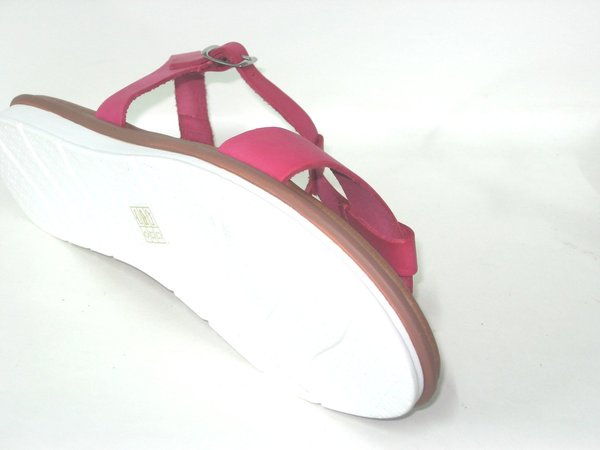 73010612 PINK LEATHER SANDAL, COMFORTABLE INSOLE LEATHER, FLAT SHOES SOLE