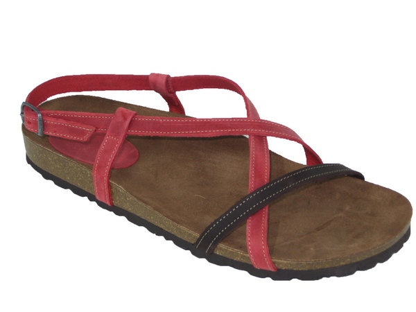 84712712 RED ANATOMIC LEATHER SANDAL, INSOLE ANATOMIC LEATHER