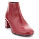 94470312 DARK RED LEATHER ANKLE BOOTS, COMFORTABLE INSOLE LEATHER, HEEL 4 CM
