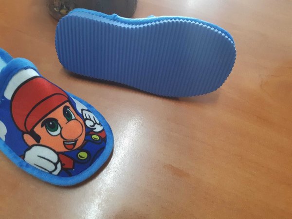 32003 BLUE SLIPPER´S HOMEWEAR FOR KIDS, MARIO GAME, CONFORTABLE INSOLE, 27/34