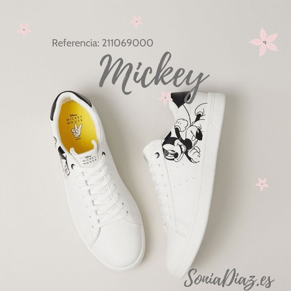 211069000 WHITE SPORT SHOES, MICKEY MOUSSE, INSOLE TEXTILE, RUBBER SOLE
