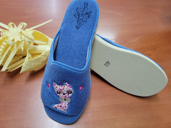 14002503 BLUE LIGHT SLIPPERS HOMEWEAR, LOVE CAT, CONFORTABLE INSOLE